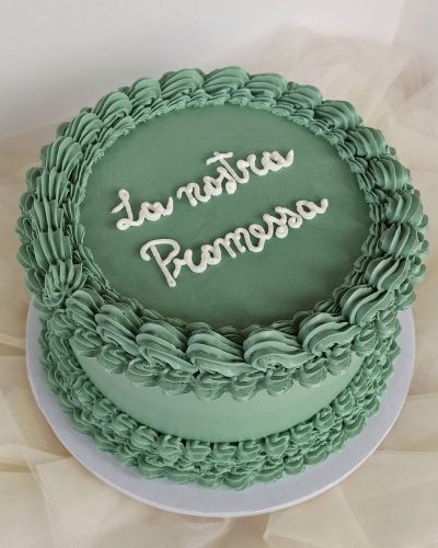 Lambeth Cake verde salvia - Promessa di matrimonio @Scatti_Gustosi