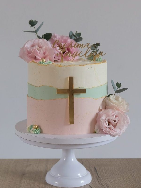 Torta Battesimo con Croce - Dolci di Brunina - Varese
