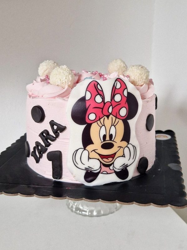 Torta Decorata Minnie Rosa - Caramello Salato Lab