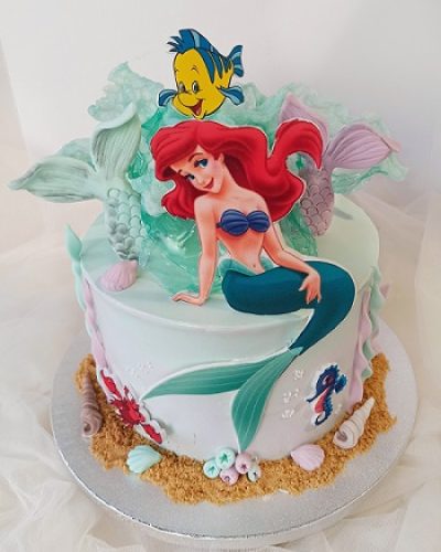 Torta a tema sirenetta per compleanno bambina - @Scatti_Gustosi