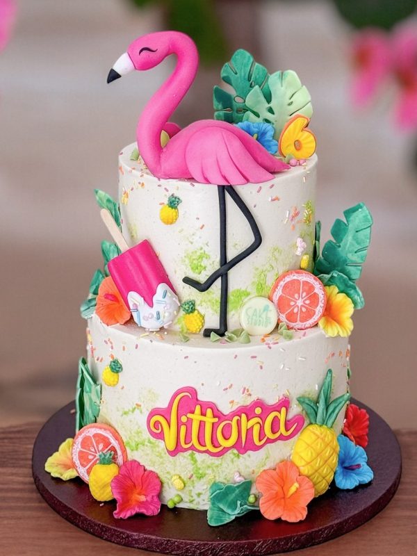 Torta con fenicottero Cake Studio Dolci Creativi