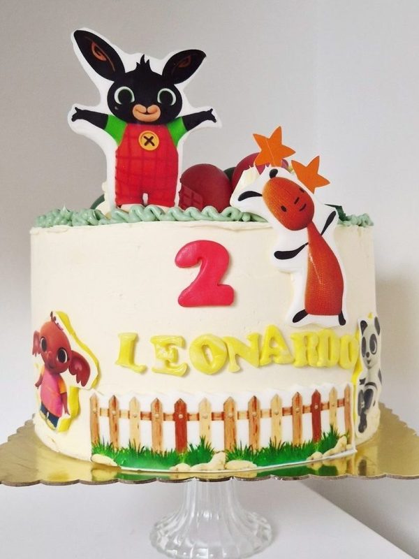 Torta di Compleanno a Tema Bing - Caramello Salato Lab