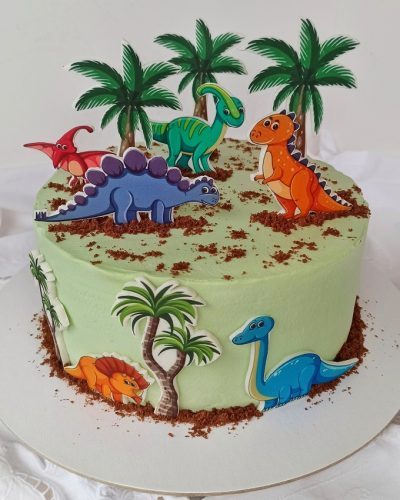 Torta dinosauri per compleanno bambino @Scatti_Gustosi