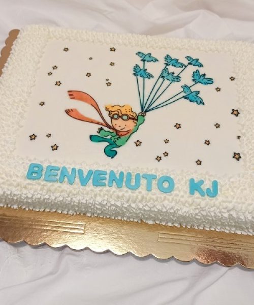 Torta il piccolo principe decorata con ostia in pdz @Scatti_Gustosi